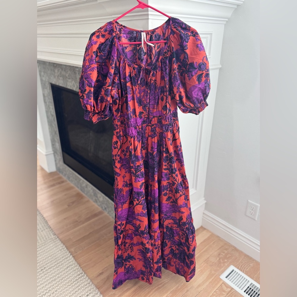 The Somerset Puff-Sleeve Maxi Dress
